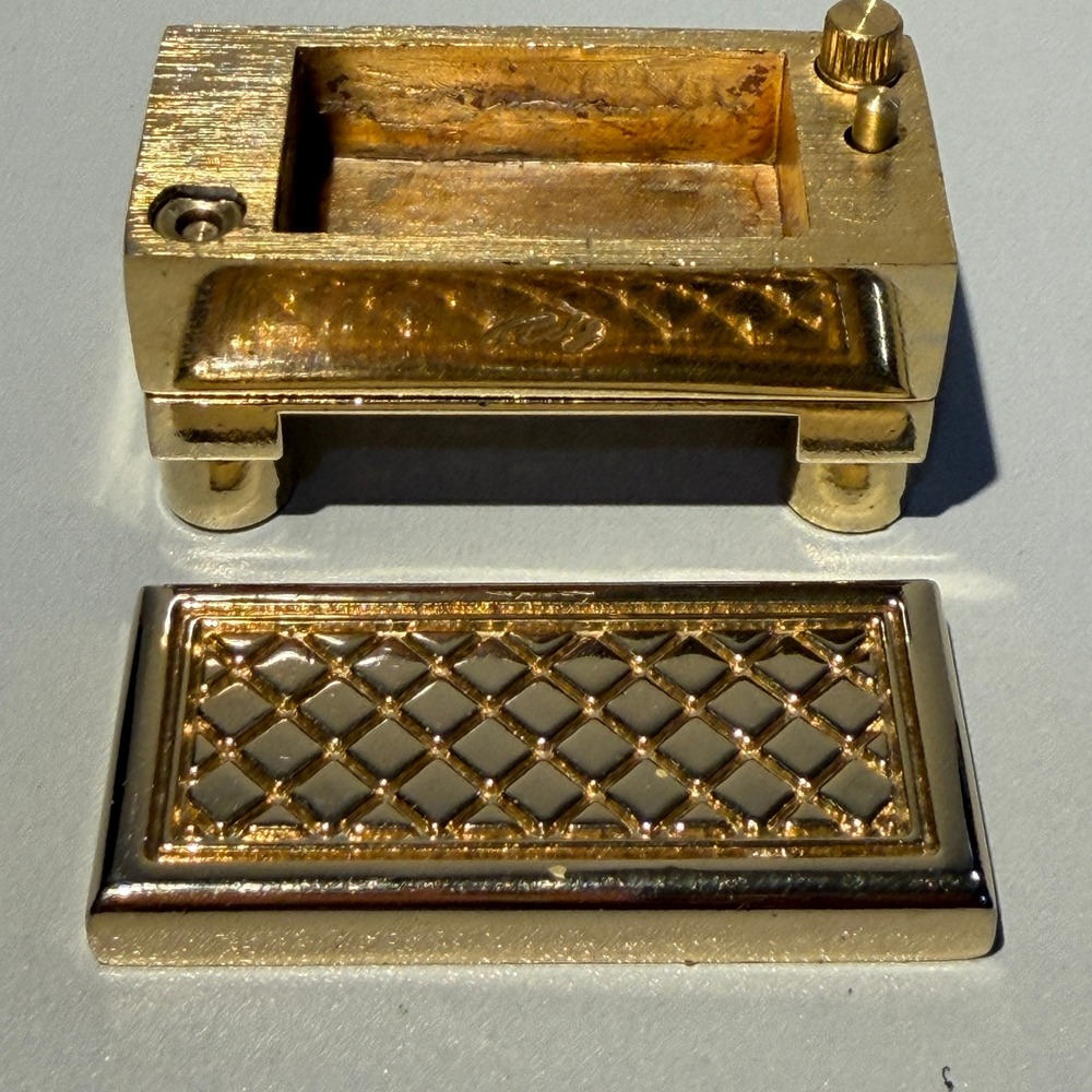 Rocky Chiaro Brass Treasure Chest Mechanical Puzzle Box Secret Lock Vintage